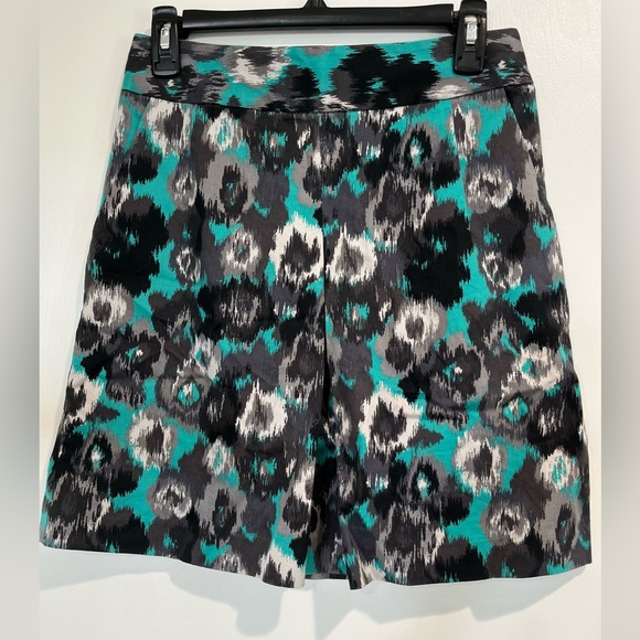 Express Design Studio A- Line Unlined Front Pleat Back Zip Skirt Pockets - Picture 1 of 9